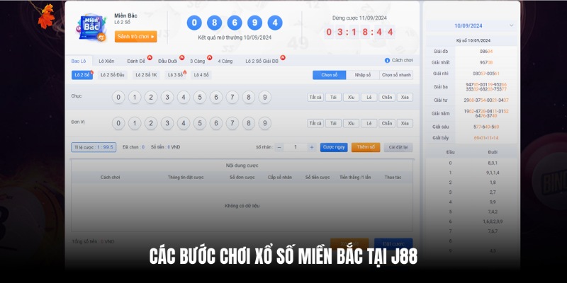 Bật mí 4 bước để chơi XSMB tại J88