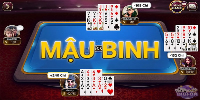 Game Mậu Binh mang tới trải nghiệm thú vị