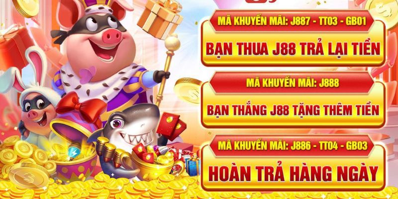 Ưu đãi hoàn tiền lên đến 15% khi cược thua tại J88